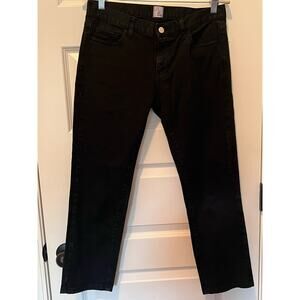 Iris & Ink Black Cropped Skinny Jeans, Size 27